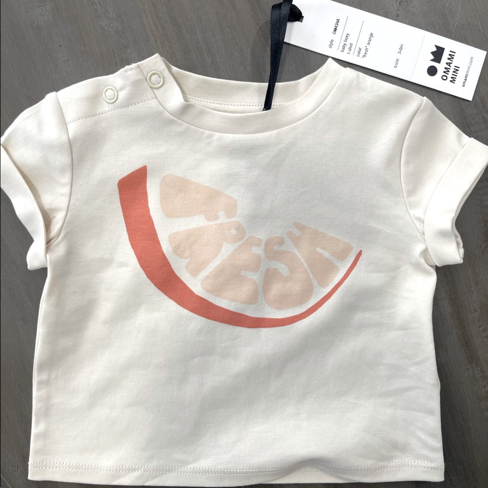 OMAMImini Orange Fresh Baby T-Shirt